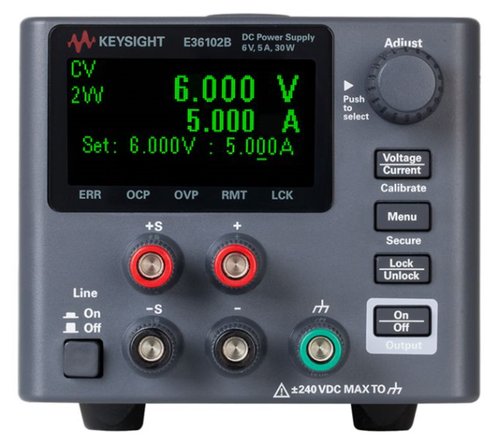 Keysight E36102B DC power supply, single-output, 6 V, 5 A, 30 W