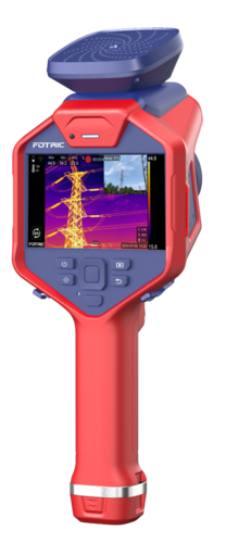 FOTRIC V5Mix-L12 AcouTherm Camera w. auto focus. Thermal resolution 384*288, 140 MEMS, lens 12°