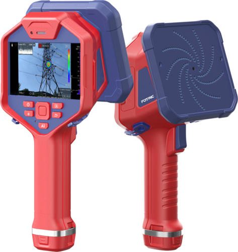 FOTRIC H6 162 MEMS Digital Microphones Leakage Evaluation and Partial Discharge Acoustic Imaging Camera 162 MEMS