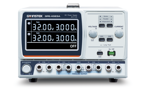GW-INSTEK GPE-4323A 212W, 4-Channel, 0-32 V, 0-15 V, 0-5 V, Linear D.C. Power Supply