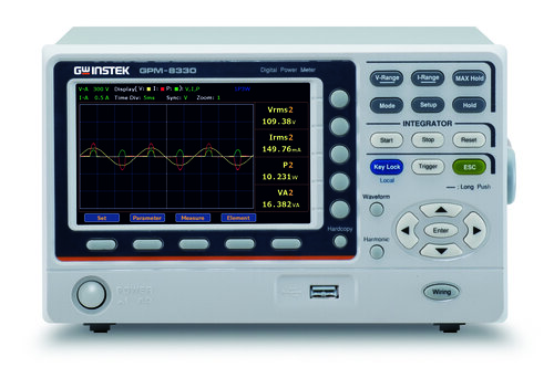 GW-INSTEK GPM-8330-60  3 phase Digital Power Meter with 3 Input Modules 60 A direct input