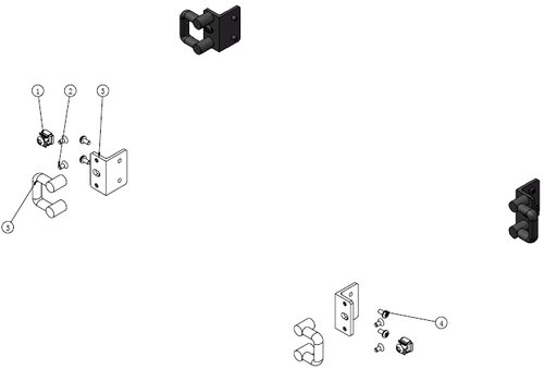 ITECH IT-E155A Rack mount kit for IT-M3900B/C/D, IT-M3800 and IT-M7723 series 1U models. Mounts the front of the instrument
