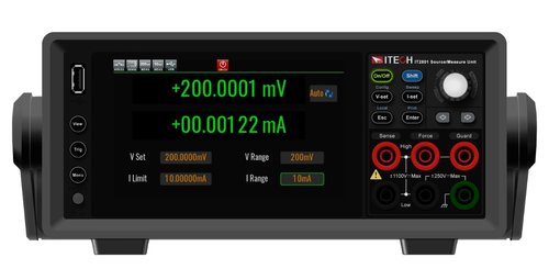 ITECH IT2806R Graphical Source Measure Unit (200 V, 3 A DC/ 10 A Pulse, 20 W) with Triaxial Connector