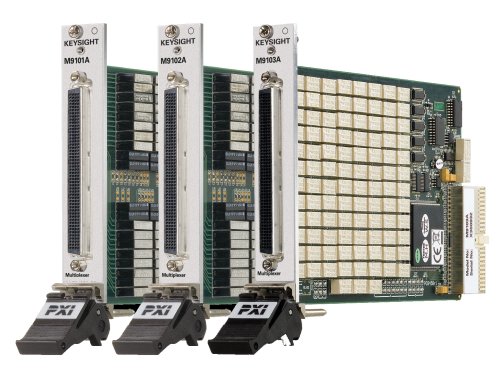 Keysight M9101A PXI High Density Multiplexer: 64-ch, 2-wire, 100 VDC/1 A, Reed Relays