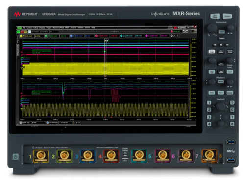 Keysight MXR108A Infiniium MXR-Series Real-Time Oscilloscope, 1 GHz, 16 GSa/s, 8 Ch