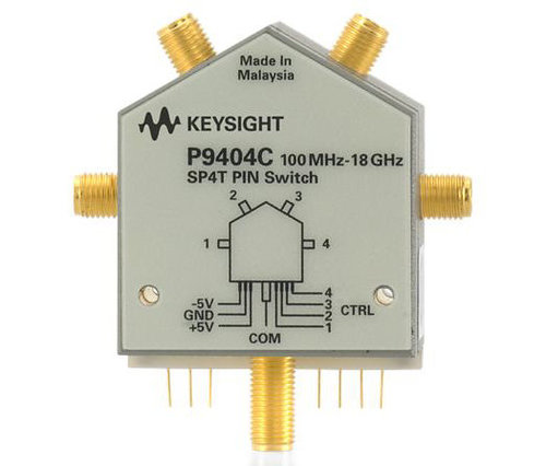 Keysight P9404C Pin switch, SP4T, 18 GHz