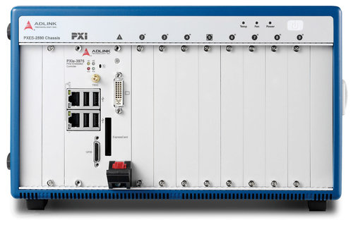 ADLINK-PXES-2590 3U 9-slot PXI Express chassis with all hybrid slots
