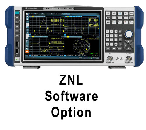 R&S ZNL-K14 Independent CW source for ZNL. Can be used as stimulus for the spectrum analysis. Requires option ZNLx-B1. (software license)