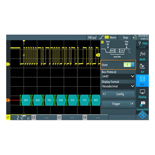 R&S RTH-K2 UART/RS232 serial triggering and decoding for RTH1002 and RTH1004 (software license)