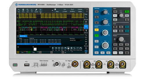 R&S RTA4K-34M Oscilloscope, MSO, 4+16-channel, 350 MHz, 10 bit, 100 (200) Mpts (Includes MSO option)