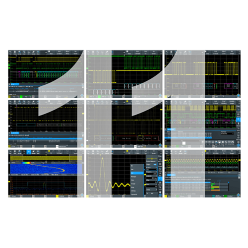 R&S RTM-PK1 Application Bundle contains RTM-K1, 2, 3, 5, 6, 7, 15, 31, 36 and 37 and RTM-B6 for RTM3000 models (software license)