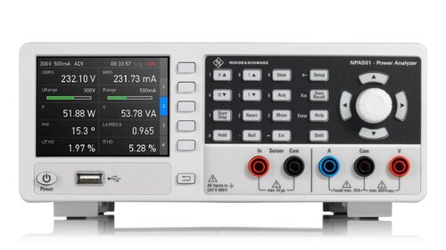 R&S NPA701 Compliance tester, DC to 100 kHz, max. 600 V, max. 20 A, 50 µW to 12 kW, analog/digital inputs/outputs, USB/LAN interface