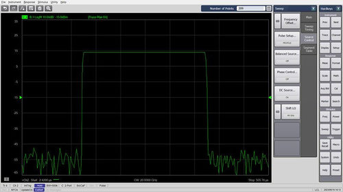 Keysight S960240B Basic pulsed-RF measurements lite for E5081A up to 20 GHz
