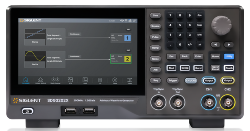 Siglent SDG3202X Arbitrary Waveform Generator 200 MHz, 2 CH, 1.2 GSa/s, 16-bit, 20 Mpts, Sequence playback