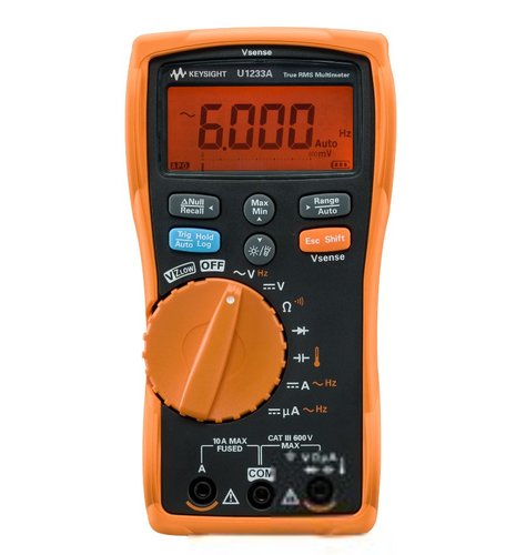 Keysight U1233A True RMS 6000 count handheld DMM with non-contact voltage detector