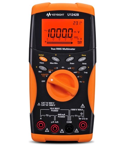 Keysight U1242B True RMS 10000 count handheld DMM with datalogging
