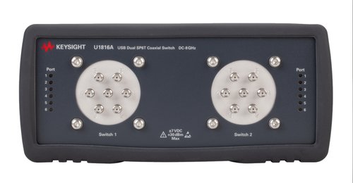 Keysight U1816A USB Coaxial Switch, DC to 8 GHz, Dual SP6T